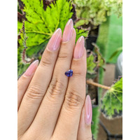 1.27 Ct. Bi Color Sapphire from Ceylon (Sri Lanka) Life Style