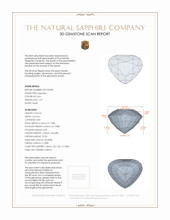1.27 Ct. Sapphire from Ceylon (Sri Lanka) 3 D Scan Report