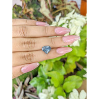 3.44 Ct. Greyish Blue Sapphire from East Africa Life Style