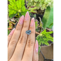 3.44 Ct. Greyish Blue Sapphire from East Africa Life Style