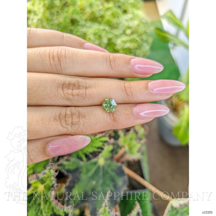 1.93 Ct. Yellowish Green Sapphire from Madagascar