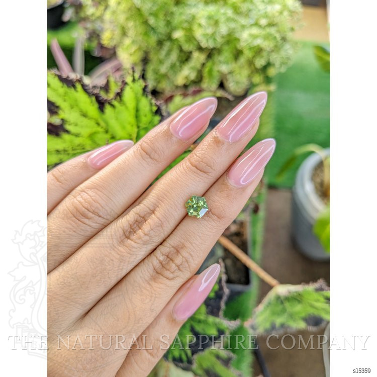 1.93 Ct. Yellowish Green Sapphire from Madagascar