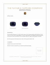 3.10 Ct. Color Change Sapphire from Tanzania Appraisal