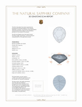 0.70 Ct. Sapphire from Tanzania 3 D Scan Report