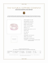 10.15 Ct. Pink Cabochon Sapphire from Ceylon (Sri Lanka) Scan Report