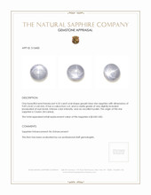 4.35 Ct. Greyish Blue Star Sapphire from Ceylon (Sri Lanka) Appraisal