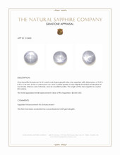 4.35 Ct. Greyish Blue Star Sapphire from Ceylon (Sri Lanka) Appraisal