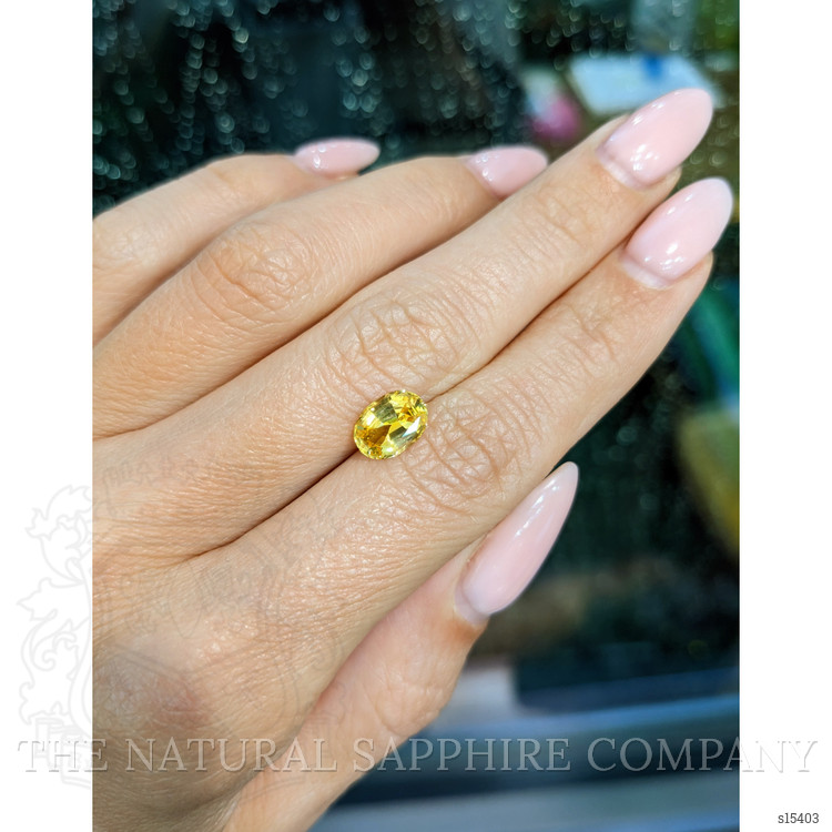 2.02 Ct. Yellow Sapphire from Ceylon (Sri Lanka)