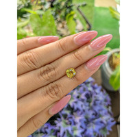 1.61 Ct. Greenish Yellow Sapphire from Ceylon (Sri Lanka) Life Style