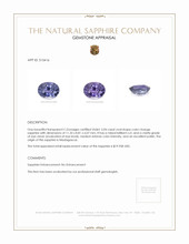 5.04 Ct. Color Change Sapphire from Madagascar Appraisal