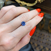 1.36 Ct. Blue Sapphire from Ceylon (Sri Lanka) Life Style