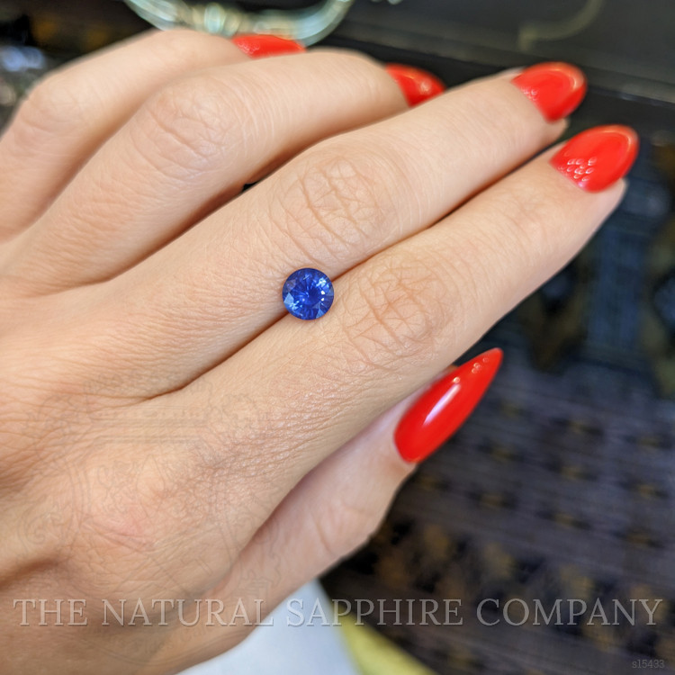 1.08 Ct. Blue Sapphire from Ceylon (Sri Lanka)