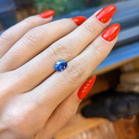 1.60 Ct. Blue Sapphire from Ceylon (Sri Lanka) Life Style