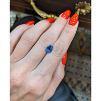 1.75 Ct. Blue Sapphire from Ceylon (Sri Lanka) Life Style
