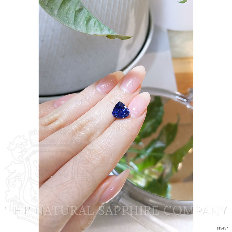3.93 Ct. Blue Sapphire from Ceylon (Sri Lanka)