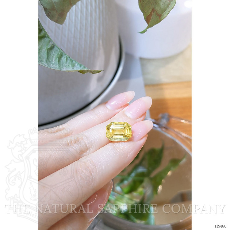 12.08 Ct. Yellow Sapphire from Ceylon (Sri Lanka)