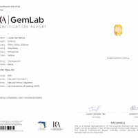 16.04 Ct. Yellow Sapphire from Ceylon (Sri Lanka) Scan Report