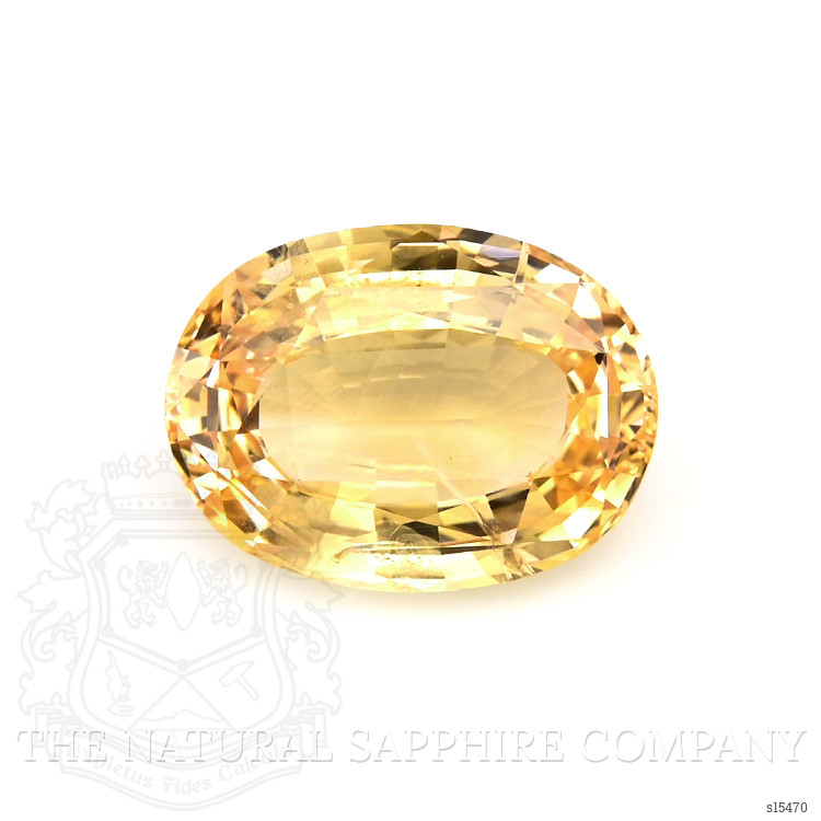 10.47 Ct. Orangish Yellow Sapphire from Ceylon (Sri Lanka)