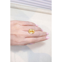 10.47 Ct. Orangish Yellow Sapphire from Ceylon (Sri Lanka) Life Style