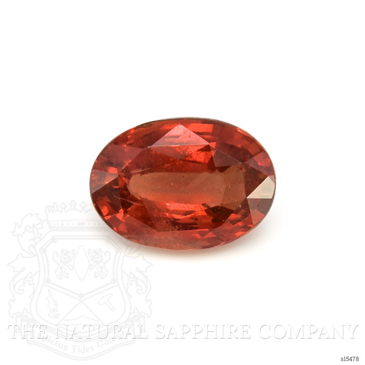 3.02 Ct. Reddish Orange Sapphire from Ceylon (Sri Lanka)
