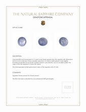 4.13 Ct. Greyish Blue Star Sapphire from Ceylon (Sri Lanka) Appraisal
