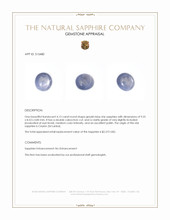 4.13 Ct. Greyish Blue Star Sapphire from Ceylon (Sri Lanka) Appraisal