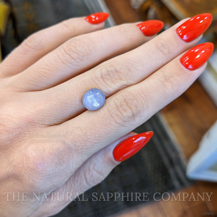 4.13 Ct. Greyish Blue Star Sapphire from Ceylon (Sri Lanka)