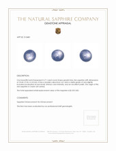 4.71 Ct. Greyish Blue Star Sapphire from Ceylon (Sri Lanka) Appraisal