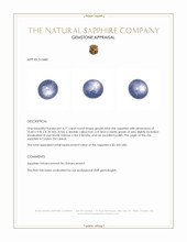 4.71 Ct. Greyish Blue Star Sapphire from Ceylon (Sri Lanka) Appraisal