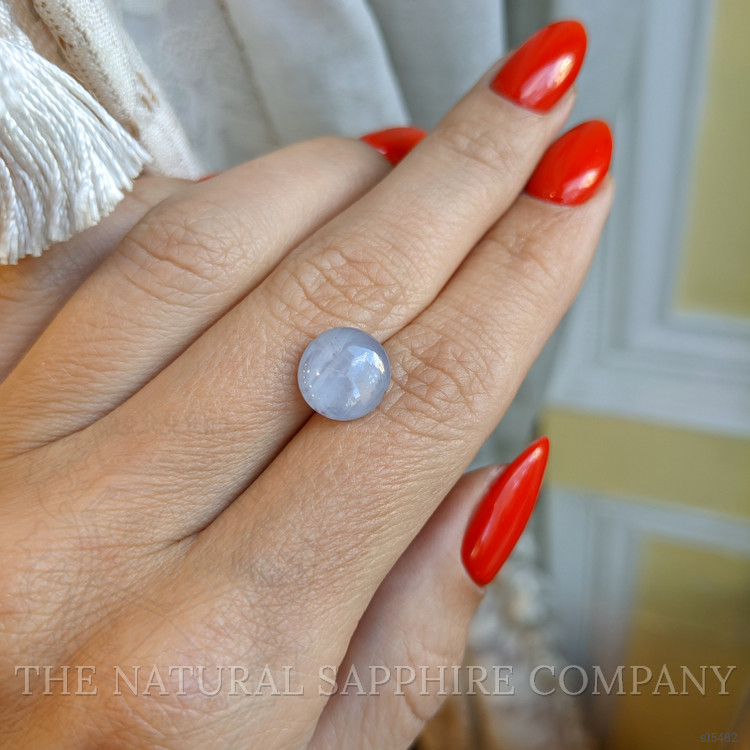 4.97 Ct. Bluish Grey Star Sapphire from Ceylon (Sri Lanka)