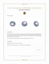 4.47 Ct. Bluish Grey Star Sapphire from Ceylon (Sri Lanka) Appraisal