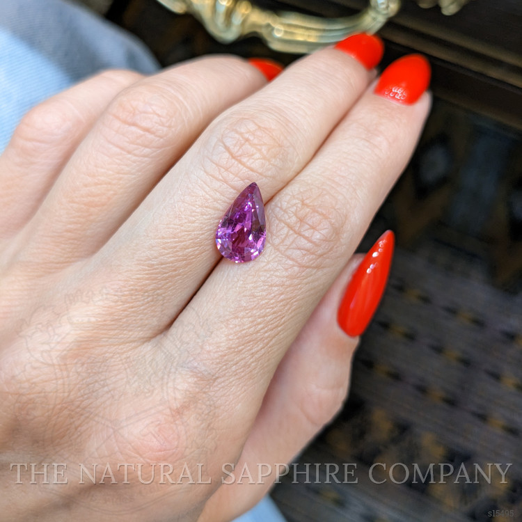 3.09 Ct. Purplish Pink Sapphire from Ceylon (Sri Lanka)
