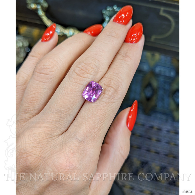 3.50 Ct. Purplish Pink Sapphire from Ceylon (Sri Lanka)