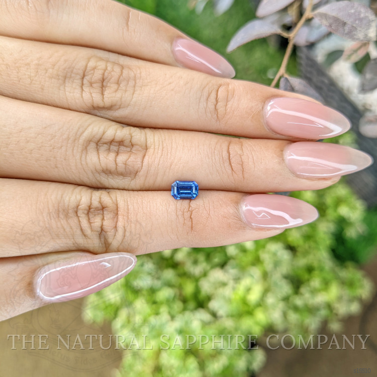 0.74 Ct. Blue Sapphire from Ceylon (Sri Lanka)