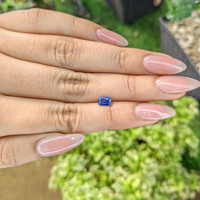 0.62 Ct. Blue Sapphire from Ceylon (Sri Lanka) Life Style