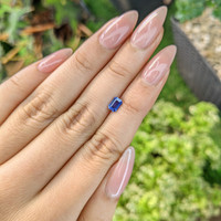 0.62 Ct. Blue Sapphire from Ceylon (Sri Lanka) Life Style