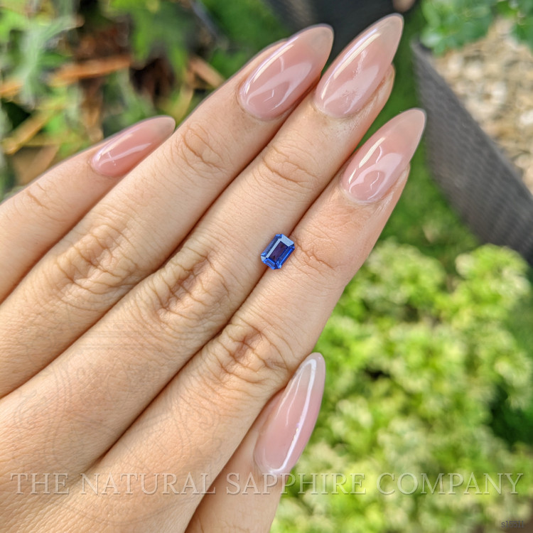 0.62 Ct. Blue Sapphire from Ceylon (Sri Lanka)