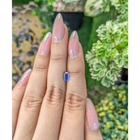 0.77 Ct. Blue Sapphire from Ceylon (Sri Lanka) Life Style