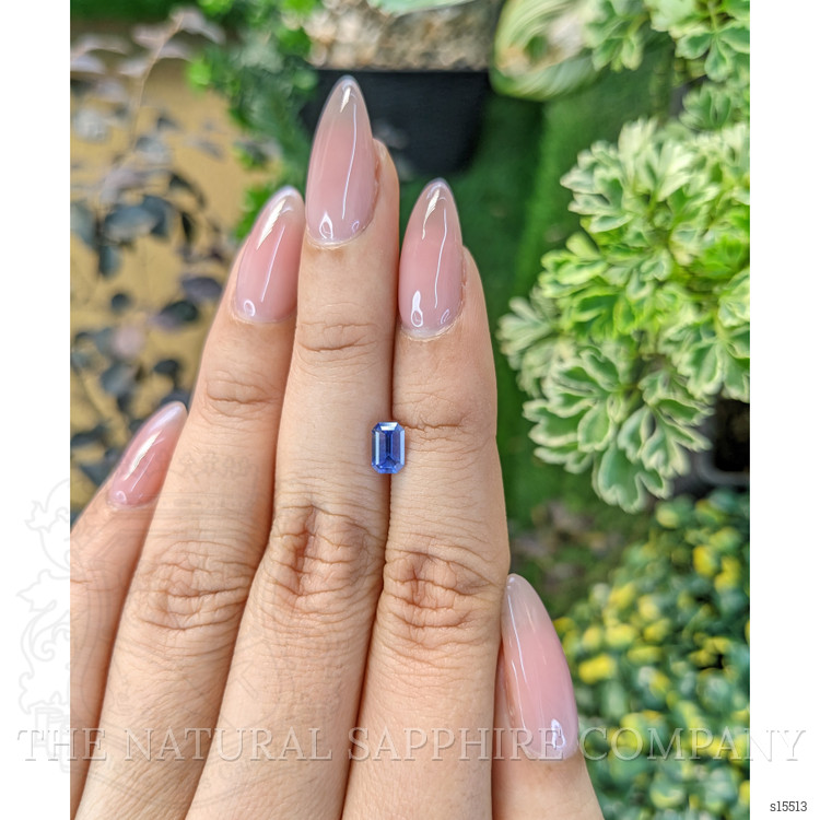 0.77 Ct. Blue Sapphire from Ceylon (Sri Lanka)