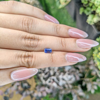 0.77 Ct. Blue Sapphire from Ceylon (Sri Lanka) Life Style