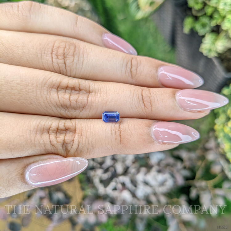 0.77 Ct. Blue Sapphire from Ceylon (Sri Lanka)