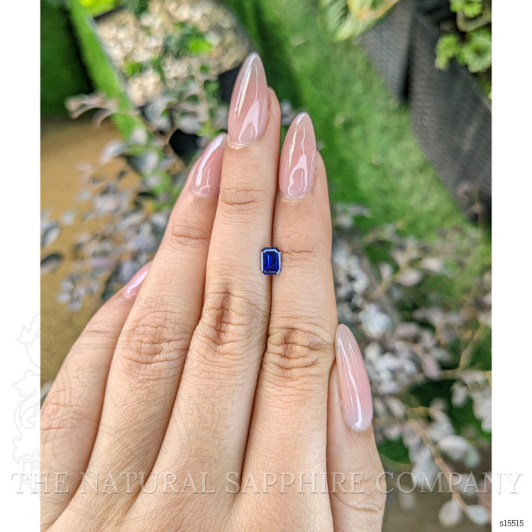 0.55 Ct. Blue Sapphire from Ceylon (Sri Lanka)