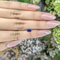 0.55 Ct. Blue Sapphire from Ceylon (Sri Lanka) Life Style