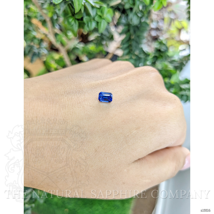 0.85 Ct. Blue Sapphire from Ceylon (Sri Lanka)