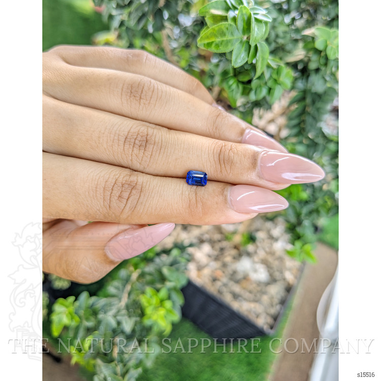 0.85 Ct. Blue Sapphire from Ceylon (Sri Lanka)