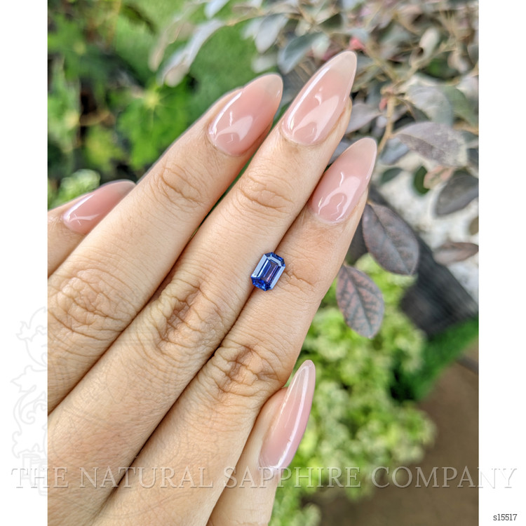 0.85 Ct. Blue Sapphire from Ceylon (Sri Lanka)