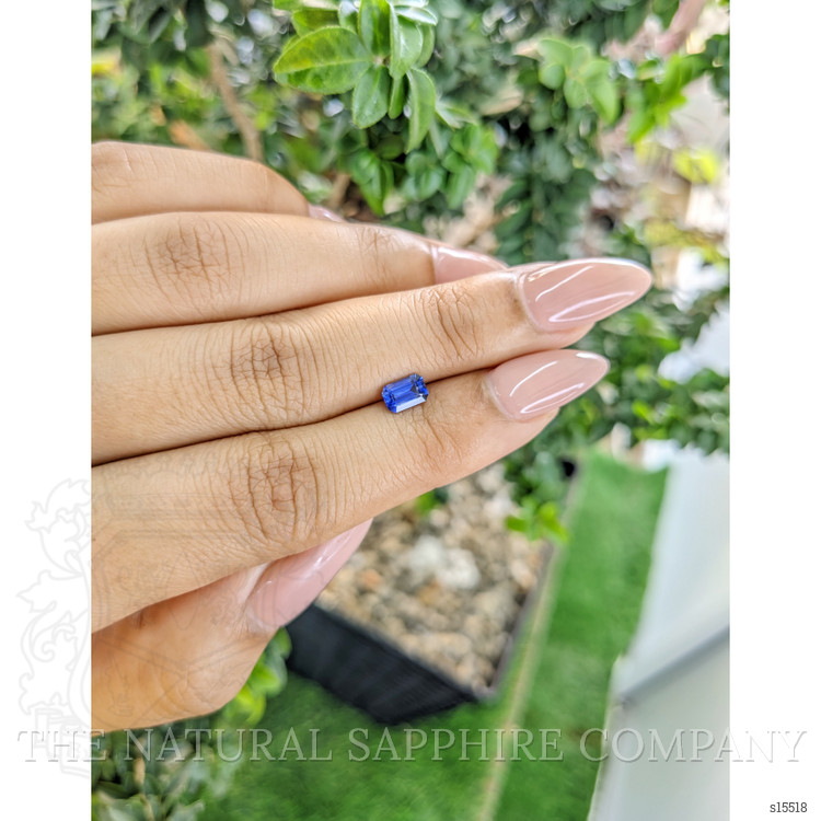0.68 Ct. Blue Sapphire from Ceylon (Sri Lanka)