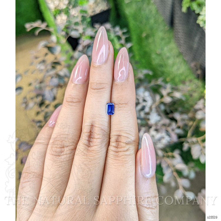 0.55 Ct. Blue Sapphire from Ceylon (Sri Lanka)