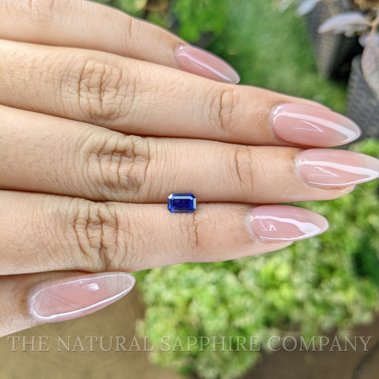 0.67 Ct. Blue Sapphire from Ceylon (Sri Lanka)