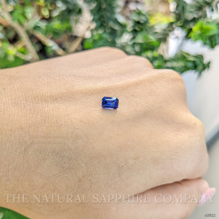 0.66 Ct. Blue Sapphire from Ceylon (Sri Lanka)